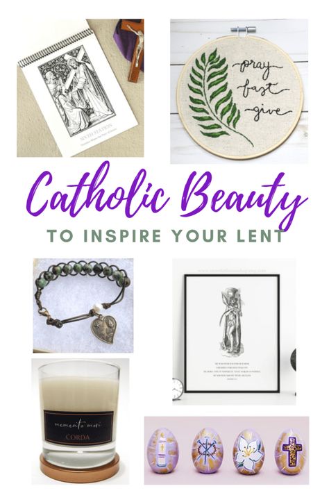 GORGEOUS Catholic Lent Home decor and other beautiful products from small handmade businesses for the Catholic home, or Catholic prayer, and Catholic kid lent activities Lent Decorations For Home, Lent Decorations, Lent Activities, What Is Lent, Lent Devotional, Catholic Feast Days, Catholic Lent, Catholic Icons, Liturgical Living