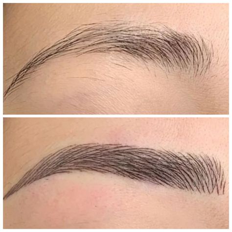 Eyebrow Microblading - Semi Permanent Makeup - Brow Design By Dina Mircoblading Eyebrows, Eyebrows Goals, Permanente Make-up, Best Eyebrow Makeup, Semi Permanent Eyebrows, Sparse Eyebrows, Eyebrow Microblading, Eyebrow Makeup Tutorial, Eyebrow Design