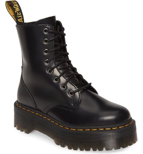 Dr. Martens Jadon Boots Doc Marten Platform, Dr Martens Jadon Boots, Jadon Platform Boots, Galaxy Converse, Jadon Boots, Galaxy Vans, Dr Martens Jadon, Doc Martens Outfit, Doc Martens Boots