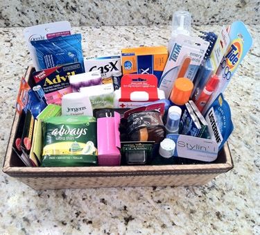 Wedding bathroom basket - never thought of this but a cute idea Amenity Basket Wedding, Reception Bathroom Basket, Reception Bathroom, Wedding Party List, Guest Basket, Bathroom Basket Wedding, Wedding Planning Gifts, Bathroom Basket, Reception Gifts