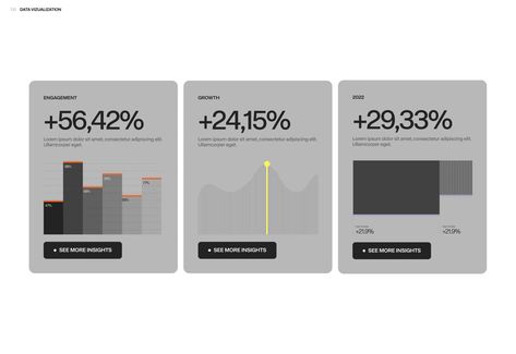 Proposal Layout, Data Visualization Infographic, Big Numbers, Data Visualization Design, Creative Infographic, Data Design, Ui Components, Graph Design, Presentation Layout