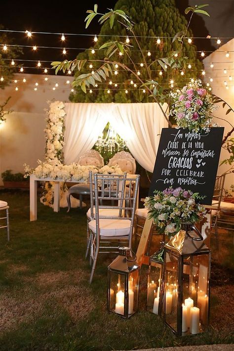 Lace and Burlap Wedding Ideas Rustic Wedding Reception Decor outdoor wedding decorations ideas || Amazing rustic wedding decorations Small Rustic Wedding Reception, Wedding Entry Table Ideas Receptions, Terrace Engagement Decoration, Garden Wedding Entrance, Wedding Entry Table Ideas, Burlap Wedding Ideas, Wedding Entry Table, Rustic Wedding Reception Decor, Wedding Entrance Table