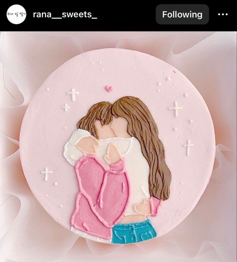 Friendship Cake Design, Cake Designs For Best Friend, Friendship Cake Design Friends, Bento Cake For Best Friend, Bento Cake Designs, Best Friend Cake, Friendship Cake, Birth Cakes, Cake Designs For Girl