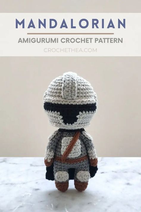 Mandalorian Crochet Pattern | Crochethea Mandalorian Crochet Pattern, Star Wars Crochet, Crochet Star, Quick Crochet Patterns, Crochet Dolls Free Patterns, Crochet Stars, Crochet Amigurumi Free, Quick Crochet, Fun Crochet Projects