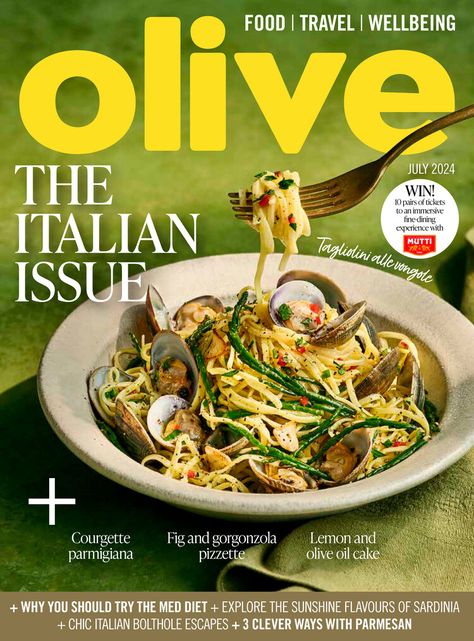 olive July 2024 Electronic Journal, Olive Magazine, Med Diet, Cooking At Home, Issue Magazine, Olive Oil Cake, Cook At Home, Food Magazine, Digital Magazine