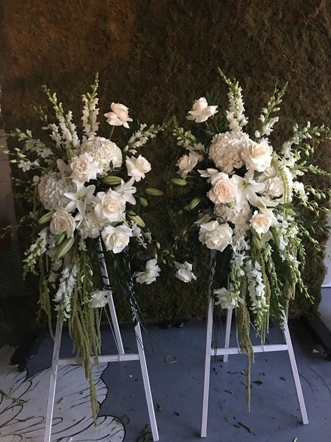 Pomp&Bloom white floral sympathy funeral arrangements Sympathy Flowers Arrangements, Celebration Of Life Floral Arrangements, Celebration Of Life Flower Arrangements, Celebration Of Life Flowers, Memorial Service Flowers, Sympathy Floral Arrangements, Sympathy Flower Arrangements, Memorial Arrangements, Sympathy Bouquets