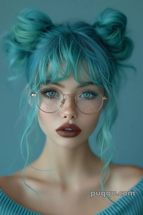 Teal Hair Color, Pink Ombre Hair, Teal Hair, Dye My Hair, Hair Fashion, Roots Hair, Making Waves, Green Hair, Hair Waves