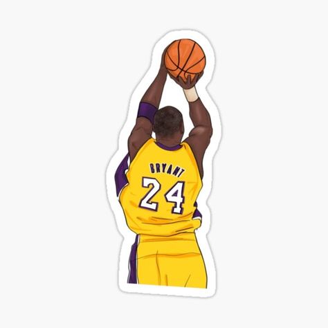 Nba Aesthetic, King Lebron, Kobe Bryant Pictures, Basketball Theme, Kobe Bryant Wallpaper, Truck Stickers, Tumblr Stickers, Sports Art, Cool Stickers