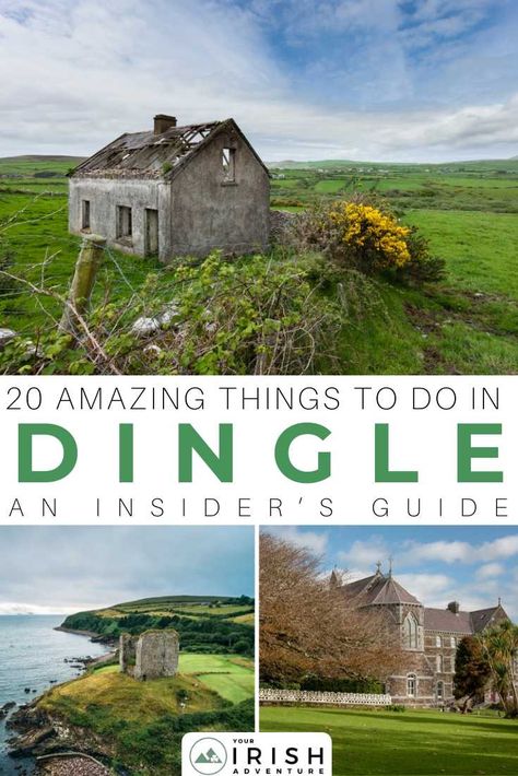 Looking for some best things to do in Dingle, Ireland? We have put a list of 20 amazing things to do in Dingle including listening to Trad Music at O’Flaherty’s, going surfing at Brandon Bay, to visiting Minard castle as well as taking a cooking class, and more! Whether you are planning a honeymoon or a backpacking trip, here’s your Dingle travel guide! | #Ireland #Dingle #Europe Ireland Dingle, Sabbatical Ideas, Dingle Ireland, Ireland Road Trip, Ireland Itinerary, Irish Castles, Backpacking Trip, Ireland Vacation, Visit Ireland