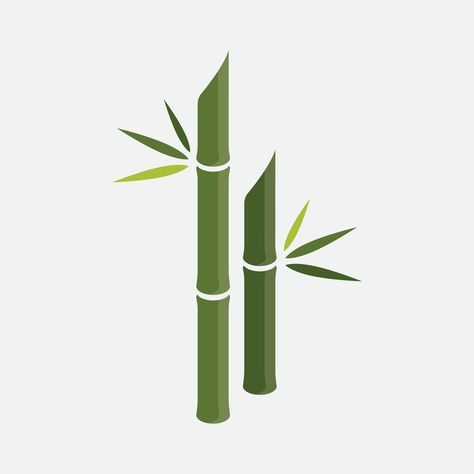 Bamboo vector illustration Design Bamboo Illustration Design, Bamboo Graphic Design, Bamboo Illustration, Bamboo Vector, Geometrical Prints, Bamboo Logo, Bamboo Drawing, Forest Logo, Bamboo Texture