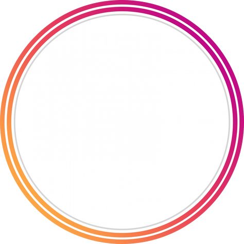 Circle Profile, Story Circle, Border Transparent, New Instagram Logo, Facebook Story, Circle Png, Background Instagram, Logo Aesthetic, Instagram Profile Picture