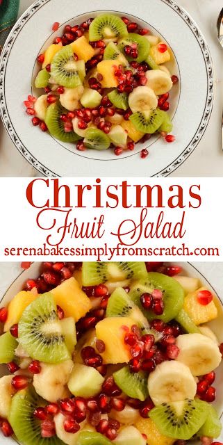 Christmas Fruit Salad is a favorite in our house over the holidays and is filled with winter fruit! serenabakessimplyfromscratch.com Christmas Fruit Salad, Christmas Salads, Resep Salad, Christmas Morning Breakfast, Winter Fruit, Christmas Fruit, Fruit Breakfast, Fruit Dishes, Christmas Brunch