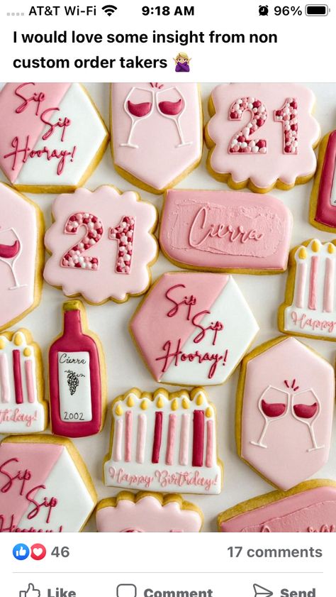 Purse Cookies, 2024 Cookies, Birthday Sugar Cookies, Pink Era, 30th Bday Party, 30 Birthday, 30th Bday, Sugar Cookie Designs, Fondant Cookies