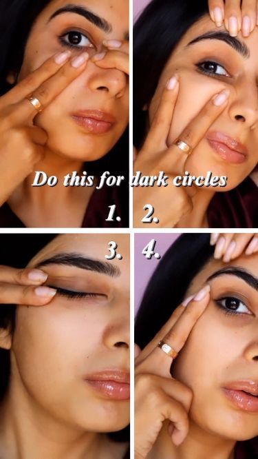 Beauty Hacks Dark Circles, Face Massage Techniques, Facial Routine Skincare, Facial Massage Routine, Facial Routines, Dark Eye Circles, Eye Skin Care, Natural Face Skin Care, Good Skin Tips