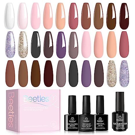 Amazon.com : beetles Gel Polish Full Size Collection Gel Polish Soak Off Gel Nail Design Needed Uv Light : Beauty & Personal Care Nail Color Trends 2023, Burgundy Manicure, Color Trends 2023, Nail Natural, Beetles Gel Polish, Best Summer Nail Color, Birthday Nail Designs, Nail Color Trends, Fall Gel Nails