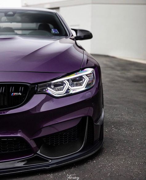 BMW F82 M4 in BMW Individual Daytona Violet Metallic @gotchuckz Bmw Car Aesthetic, F82 M4, Bmw Art, Aesthetic Cool, Lovely Car, Car Aesthetic, Car Cleaning Hacks, Bmw M4, Cars Organization