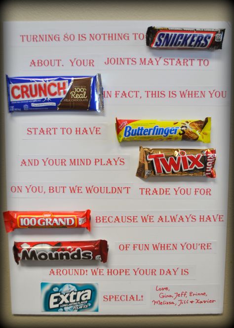 80th birthday candy bar poster 40 Candy Bar Poster, Candy Poster Board 60th Birthday, 60 Candy Bar Poster, 75th Birthday Candy Bar Poster, 40th Birthday Candy Bar Poster, 90th Birthday Candy Bar Poster, 50 Candy Bar Poster, Candy Bar Birthday Cards Poster Ideas, 50th Candy Bar Poster