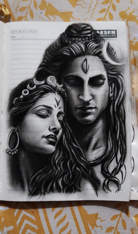 #shiv #mahadev #mahakal #shiva #sketch Shiv Shakti Sketch, Shiva Parvati Sketch, Shiv Drawings Sketches, Shiv Parvati Drawing Sketch, Shiva Parvati Tattoo, Sketch Of Mahadev, Shiv Parvati Sketch Pencil, Shiv Parvati Sketch, Shiva Parvati Drawing