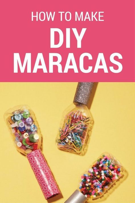 Get ready to shake it off! These easy DIY maracas are made out of water bottles! Diy Maracas For Kids, Maracas Diy, How To Make Maracas, Diy Maracas, Music Instruments Kids, Music Instruments Diy, Instrument Craft, Homemade Musical Instruments, Homemade Instruments