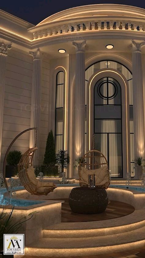 Luxury Exterior, Luxury Houses Mansions, Bloxburg Modern, Wall Decoration Ideas, Exterior Bloxburg, Classic House Design, Dream Life House, Homes Modern, Interior Vintage