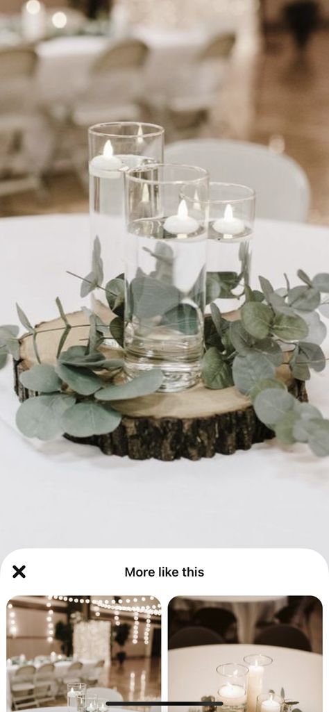 Wood Rounds Table Centerpiece, Wedding Table Decorations Wood Slices, Wood Slice Wedding Centerpieces, Wood Slices Centerpiece, Round Table Centerpieces Wood Candle, Wood Log Centerpiece, Minimalist Wedding Table Decor Simple Centerpieces, Wood Circle Centerpiece, Log Slice Centerpiece