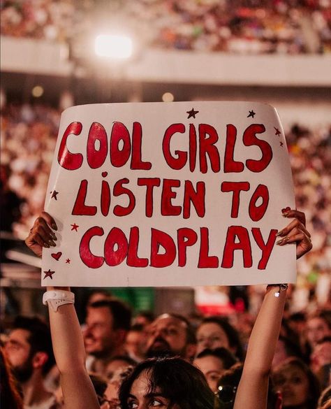 Coldplay Quotes, Coldplay Poster, Coldplay Wallpaper, Coldplay Tour, Concert Signs, Coldplay Music, Chris Martin Coldplay, Coldplay Concert, Concert Aesthetic