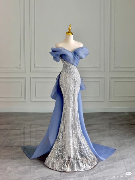 Đầm Dự Tiệc, Birthday Party Dress Ideas, Dior Dress Elegant, Long Gown Elegant, Blue Mermaid Gown, Airy Styles, Gowns Dresses Elegant, Fashion Illustration Dresses, Glamour Dress