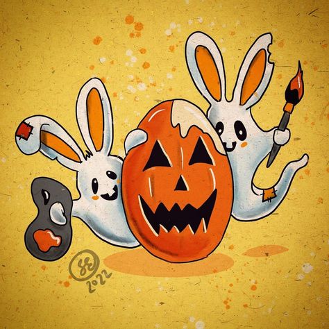 Holiday Pics, Easter Arts And Crafts, Ghost Tattoo, Halloween Rocks, Easter Wallpaper, Halloween Countdown, Summer Scrapbook, Easter Time, Holiday Pictures