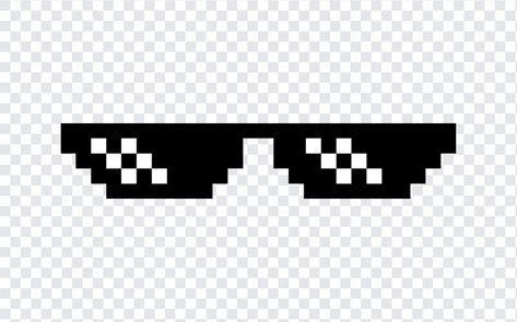 Deal With It Glasses Transparent PNG Glasses Transparent Png, Deal With It Glasses, Deal With It Sunglasses, Sunglasses Meme, Items Png, Glasses Png, Glasses Transparent, Laugh Meme, Troll Face