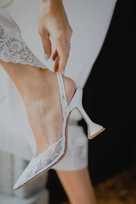 Wedding Heels Short, Wedding Shoes Bride Heels, Wedding Heels Brides, Embellished Veil, Amina Muaddi Heels, Off White Wedding Dresses, Custom Wedding Shoes, Wedding Shoes Bride, Bridal Heels