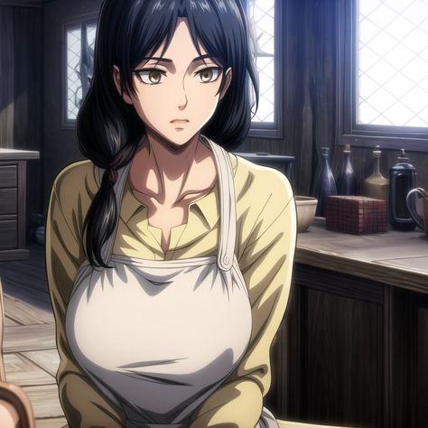 Mother Anime Mom, Anime Mom, Girl Oc, Oc Art, Teacher Mom, Attack On Titan, Anime, Art