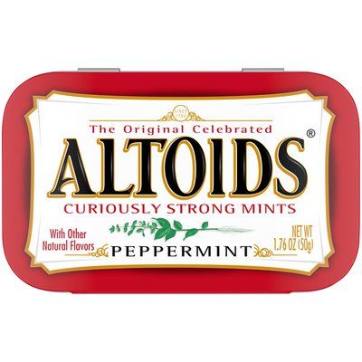 Altoids Classic Peppermint Breath Mints Altoids Mints, Altoids Tin, Breath Mints, Mint Candy, Gum Arabic, First Dates, Metal Tins, Hard Candy, Natural Flavors