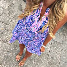 Tile Dress, Southern Preppy, Lilly Pulitzer Outfits, Rush Week, Preppy Life, Preppy Southern, Prep Style, Preppy Girl, Estilo Preppy