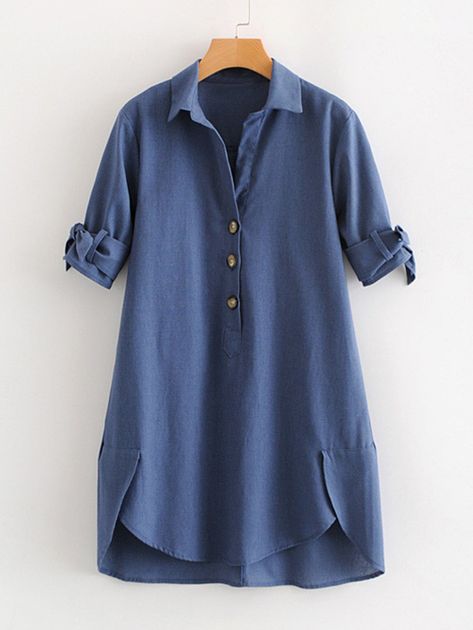 High Low Shirt Dress, Áo Blu, High Low Shirt, Outfit Autumn, Outfit Halloween, Ideas Outfit, Inspo Outfit, Outfit Fall, Outfits Fall