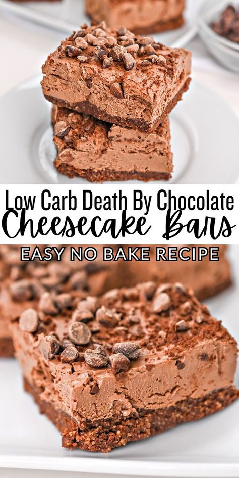 Chocolate Cheesecake Bars, Cheesecake Bars Easy, Losing 40 Pounds, Low Carb Treats, Keto Dessert Easy, Low Carb Sweets, Keto Cheesecake, Healthy Low Carb Recipes, Sugar Free Desserts