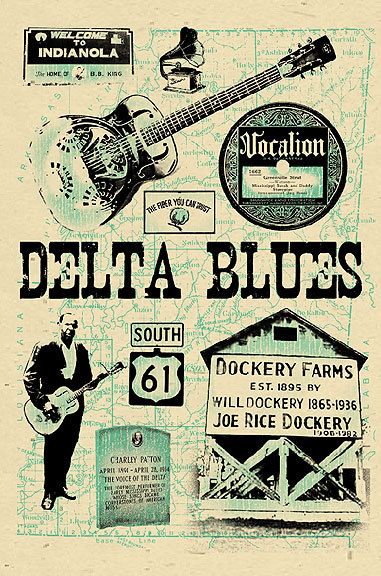 #blues posters by Grego - America's favorite Blues Folk Artist - only available at www.mojohand.com - everything Blues #deltablues Blues Poster, Blues Music Aesthetic, Juke Joints Blues, Vintage Blues Music Art, Blues Music Art, Juke Joints Mississippi, Mississippi Delta Blues, Blues Music Poster, Delta Blues Guitar