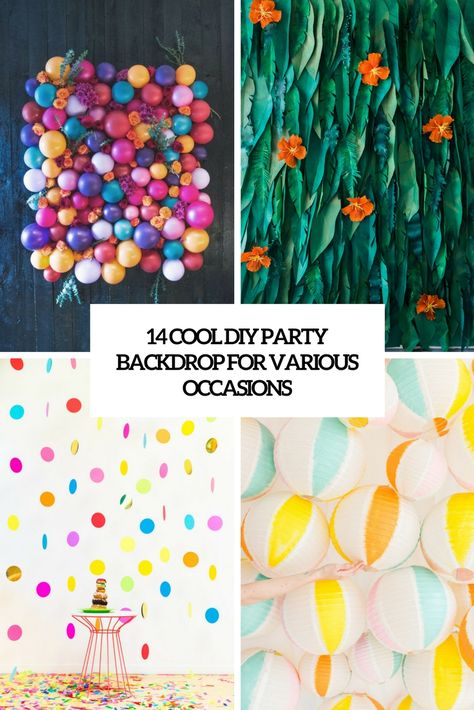 cool diy party backdrops for various occasions cover Diy Party Backdrop Ideas, Diy Party Backdrop, Party Backdrop Ideas, Party Decorating Ideas, Party Photo Booth Backdrop, Easter Placemats, Diy Photo Backdrop, Booth Backdrops, Party Backdrops