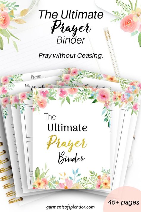 Prayer Binder Ideas, Prayers Journal, Prayer Journal Template, Prayer Journal Printable, Study Printables, Prayer Journals, Gods Princess, Journaling Stickers, Printable Prayers