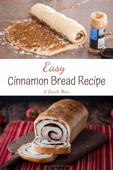 Easy Cinnamon Bread, Amish Breakfast, Cinnamon Swirl Bread Recipe, Swirl Bread Recipe, Cinnamon Bread Easy, Kuih Lapis, Cinnamon Bread Recipe, Cinnamon Swirl Bread, Swirled Bread