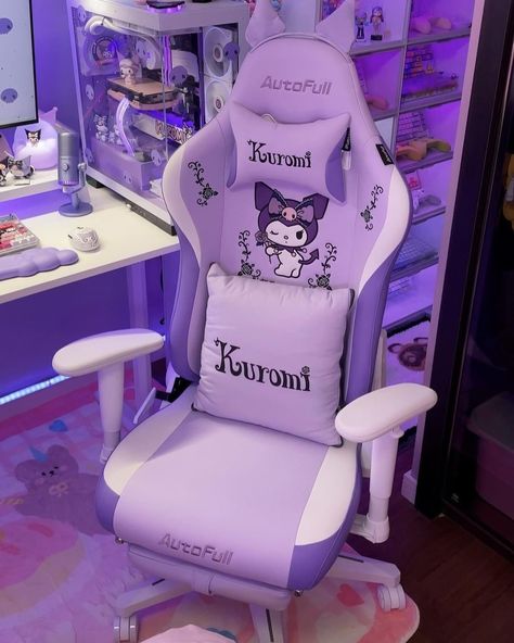 Diving into a purple sea with Kuromi 💜 Follow: @hello_kyoota Chill hop vibes: @mochiloficafe Cr: @autofull_official #autofullkuromichair #kuromi #purpleaesthetic #purpleroomdecor #kuromiroom #kuromiroomdecor #kuromifytheworld #purpleroom Kuromi Core, Kuromi Room, Purple Room Aesthetic, Games Room Inspiration, ليلو وستيتش, Purple Room Decor, Hello Kitty Merchandise, Starbucks Secret Menu Drinks, Jelly Wallpaper