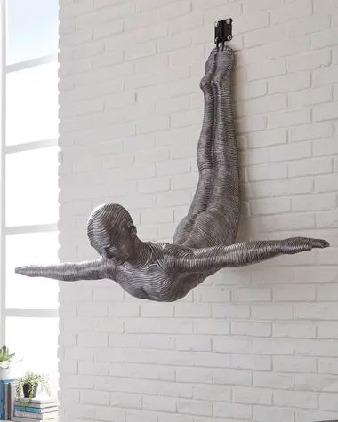 Human Sculpture, Phillips Collection, Accent Wall Decor, 3d Wall Art, Outdoor Sculpture, Wall Sculpture Art, Wall Sculpture, Art Metal, Wall Décor