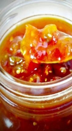 Tomatoes Jam, Tomato Jelly, Tomato Jam Recipe, Canning Jam Recipes, Preserving Tomatoes, Pepper Jelly Recipes, Recipe Tomato, Home Canning Recipes, Jam Recipes Homemade