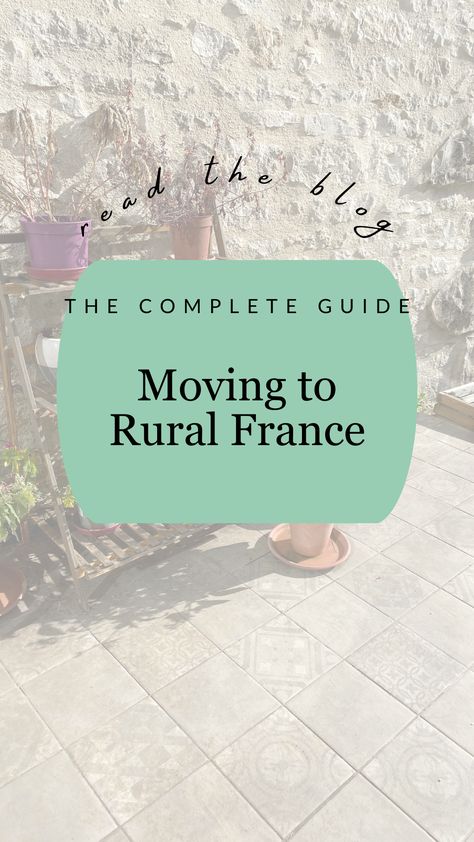 Are you thinking of moving to France? Not sure where to even start? Read the blog post for the complete guide and top tips for moving to rural France! Move To France, Moving To France, Moving To Europe, How To Move To Canada, How To Move Across The Country, Moving To France From Us, Moving To Europe From Us, French Lifestyle, French Restaurants