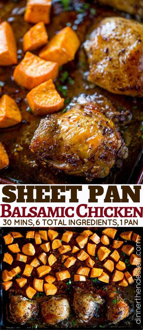 Chicken Thigh Sweet Potato Recipes, Sheet Pan Balsamic Chicken, Chicken With Sweet Potatoes, Recipes Salads, Chicken Baked, White Chili Chicken Recipe, Sheet Pan Dinners Recipes, Chicken Chili Recipe, Chicken Sweet Potato