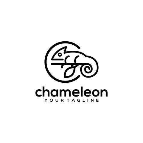 Chameleon logo Vetor Premium | Premium Vector #Freepik #vector #logo Chameleon Logo, Graphic Editing, Logo Ideas, 로고 디자인, Displaying Collections, Vector Photo, Vector Logo, Premium Vector, Graphic Resources