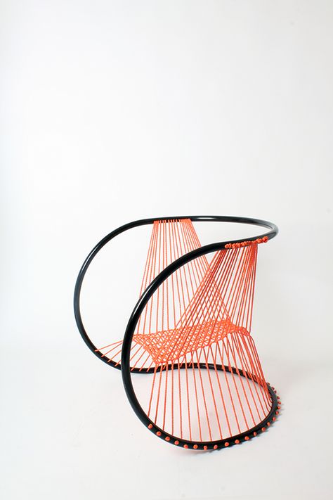 MAYA on Behance Ultra Modern Furniture, Unique Chairs Design, Wire Chair, Woven Chair, Unique Chair, Creative Furniture, Iron Furniture, Cool Chairs, Recycled Furniture