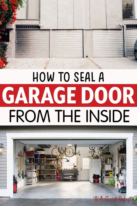 Are you interested in knowing how to seal your garage door properly from the inside? Check out this informative article to know the details! Because, In this article, we have discussed briefly how to fix the noise issue by selecting the existing gaps in your garage door, which can be achieved in different ways. Interior Garage Door, Remodel Garage, Garage Door Paint, Gel Stains, Garage Door Ideas, Garage Door Types, Garage Floor Paint, Front Door Makeover, Wood Garage Doors