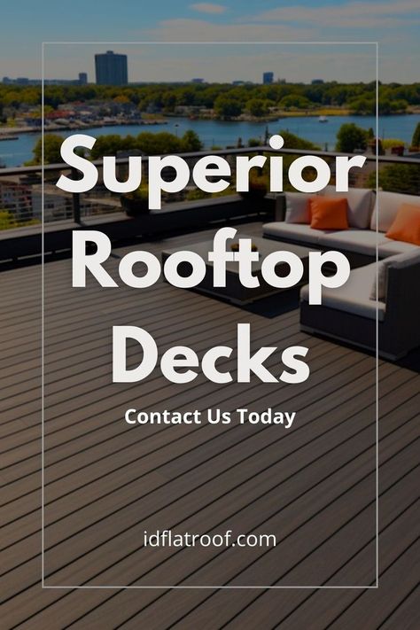 Let our professional deck builders design and construct a beautiful rooftop oasis for your home. We handle waterproofing, railings, and all aspects of rooftop deck creation. Deck Builders, Rooftop Deck, Deck Railings, Building A Deck, Flat Roof, Outdoor Oasis, Railing, Oasis, Roof