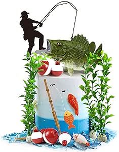 Gone Fishing Cake Decoration Fisherman Cake Decoration Gone Fishing Cake Topper Fisherman Themed Decoration for Gone Fishing Themed Party Supplies Decoration Fishing Themed Party, Gone Fishing Cake, Fisherman Cake, Fishing Cake Topper, Fishing Theme Party, Fishing Themed Birthday Party, Fishing Cake, Fishing Birthday Party, Fest Temaer