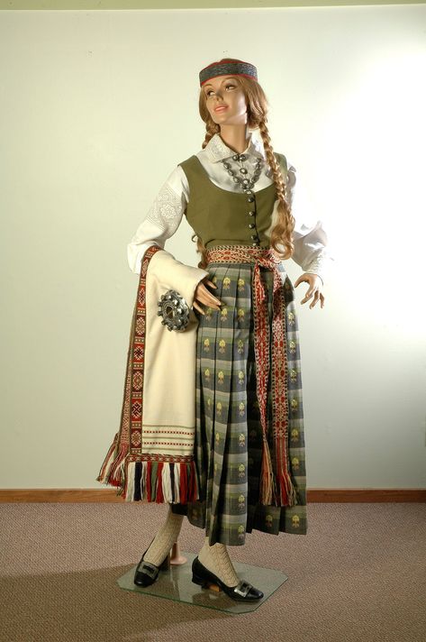 Estonian Clothing, German Outfit, Folk Dress, Folk Clothing, National Dress, European Culture, Folk Dresses, Ethnic Dress, Traditional Costume